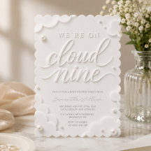 We zweven op Witte Wolken Nine Baby Shower
