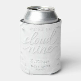 We zweven op wolk negen Baby Shower  Blikjeskoeler