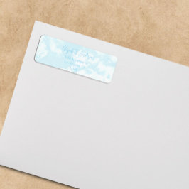 We zweven op wolken: Baby shower Etiket