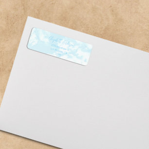 We zweven op wolken: Baby shower Etiket