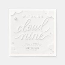 We zweven op Wolkennegen Witte Wolken Baby Shower