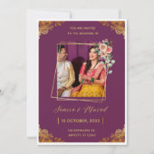 Weading Invitation card Kaart (Voorkant)