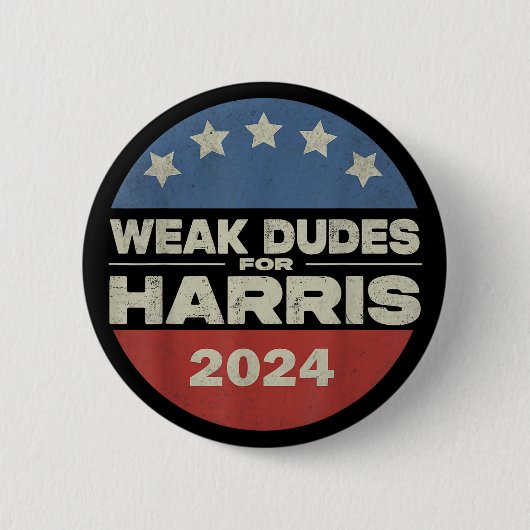 Weak Dudes voor Harris 2024 Harris Waltz Campaign Ronde Button 5,7 Cm (Voorkant)