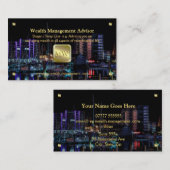 Wealth Advisor, Gold nameplate, Yachting Marina Visitekaartje (Voorkant / Achterkant)