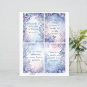 Wealth Affirmation Kaarten, Meditatie Kaarten 3.5  (Staand voorkant)