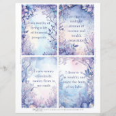 Wealth Affirmation Kaarten, Meditatie Kaarten 3.5  (Voorkant)