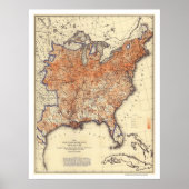 Wealth Distribution USA 1872 Poster (Voorkant)