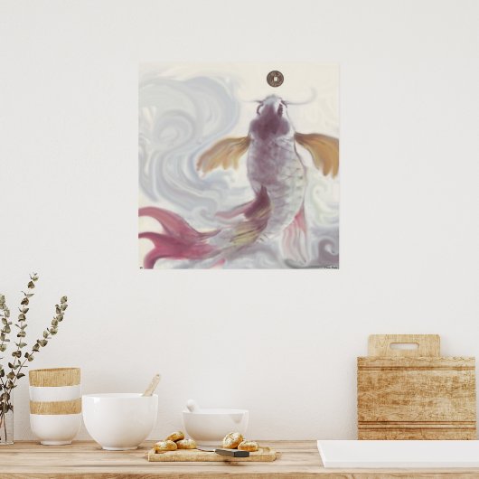 Wealth Hungry Carp Poster (Keuken)