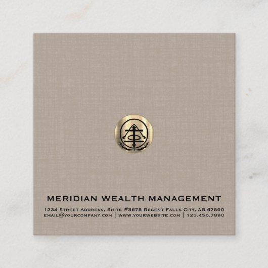 Wealth Management Visitekaartjes Square (Voorkant)