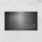 Wealth Manager Metallic QR Code Visitekaartje (Voorkant)