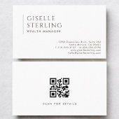Wealth Manager Modern Professionele QR-code Visitekaartje