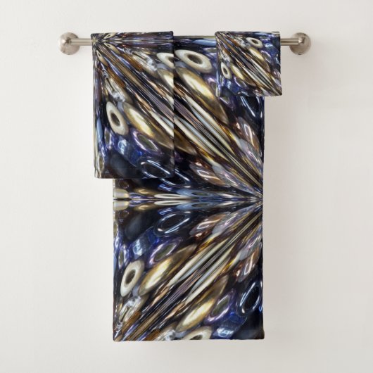 Wealth of Seed Beading Abstract Pattern Bad Handdoek (Insitu)