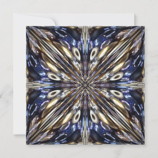 Wealth of Seed Beading Abstract Pattern Feestdagenkaart (Voorkant)