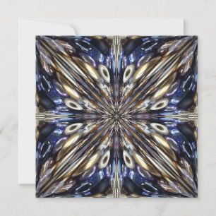 Wealth of Seed Beading Abstract Pattern Feestdagenkaart