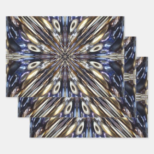 Wealth of Seed Beading Abstract Pattern Inpakpapier Vel (Set)