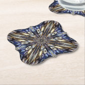 Wealth of Seed Beading Abstract Pattern Kartonnen Onderzetters (Gekanteld)