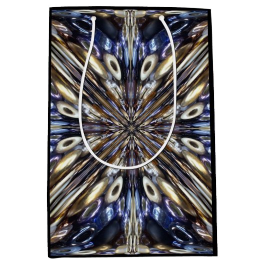 Wealth of Seed Beading Abstract Pattern Medium Cadeauzakje (Voorkant)