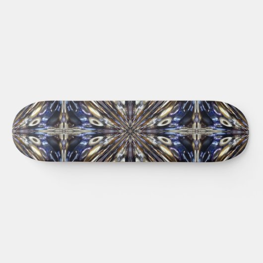 Wealth of Seed Beading Abstract Pattern Persoonlijk Skateboard (Horizontaal)