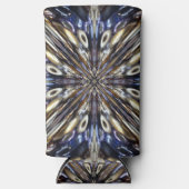 Wealth of Seed Beading Abstract Pattern Seltzer Blikjeskoeler (Voorkant)