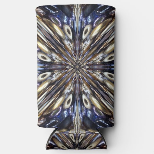 Wealth of Seed Beading Abstract Pattern Seltzer Blikjeskoeler (Voorkant)