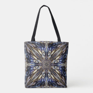 Wealth of Seed Beading Abstract Pattern Tote Bag