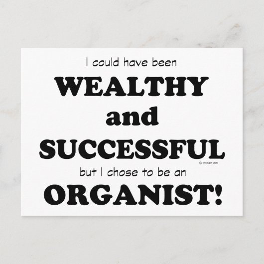 Wealthy & Succesvol organisme Briefkaart (Voorkant)