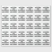 Wealthy & Succesvol organisme Cadeaupapier (Vlak)