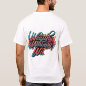 Wealthy Whimsy Wit Mannen basic T-shirt (Achterkant)
