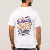 Wealthy Wisdom Winks Graphic basic T-shirt (Achterkant)