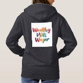 "Wealthy Wits". Hoodie (Achterkant)