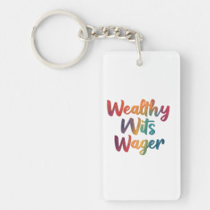 "Wealthy Wits". Sleutelhanger