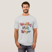 "Wealthy Wits". T-shirt (Voorkant volledig)