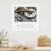 Wealthy zijn heeft tijd poster (Keuken)