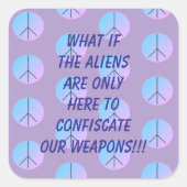 Weapon Alien Abduction Sticker (Voorkant)