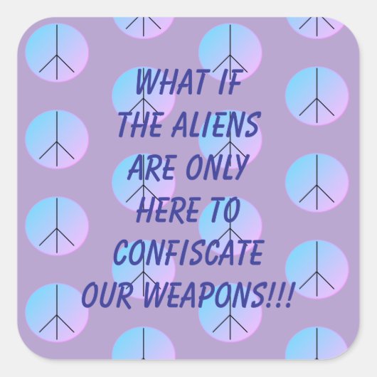 Weapon Alien Abduction Sticker (Voorkant)