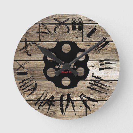 Weapon Clock Ronde Klok (Voorkant)