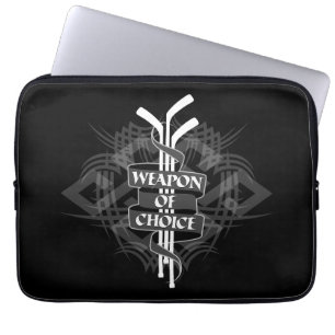 Weapon of Choice (Hockey) Laptop Sleeve