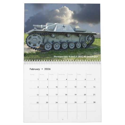 Weaponie van de Tweede Wereldoorlog Kalender (Feb 2026)