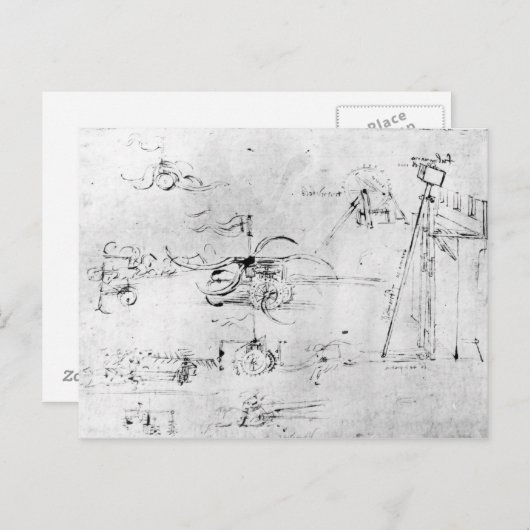 Weaponry design, fol. 40v-a briefkaart (Voorkant / Achterkant)