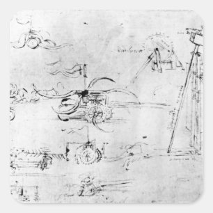 Weaponry design, fol. 40v-a vierkante sticker