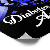 Wear Blue For My Nephew T1d Diabetes Awareness Blu Poster (Hoek)