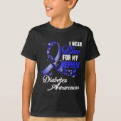 Wear Blue For My Nephew T1d Diabetes Awareness Blu T-shirt (Voorkant)