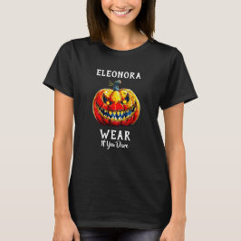 Wear if you dare Halloween Smiling Pumpkin T-shirt