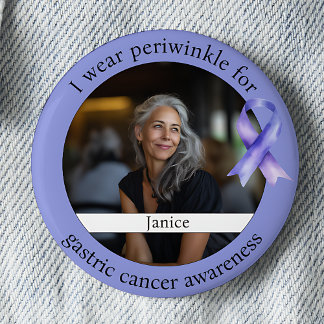 Wear Periwinkle for Gastric Cancer Awareness Ronde Button 5,7 Cm