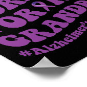 Wear Purple For My Grandpa Poster (Hoek)