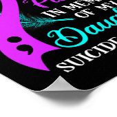 Wear Teal Purple In Memory Of My Daughter Suicide Poster (Hoek)