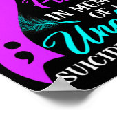 Wear Teal Purple In Memory Of My Uncle Suicide Awa Poster (Hoek)