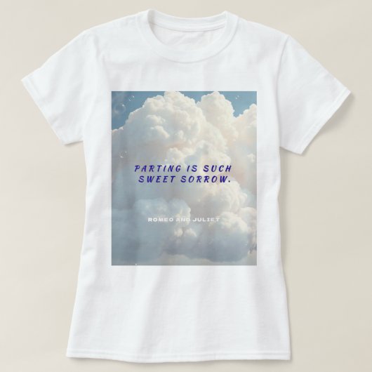 Wear the Wit of Shakespeare – Cloud Illustration T-shirt (Design voorkant)