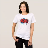 Wear Your Heart on Your Sleeve Tri-Blend Shirt (Voorkant volledig)