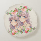 Wear Your Imagination Rond Kussen (Achterkant)